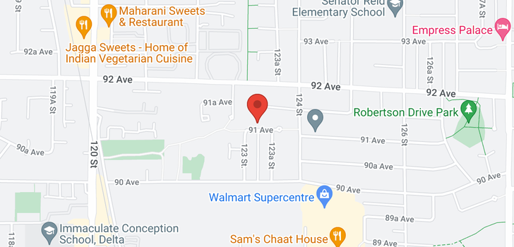map of 12313 91 AVENUE